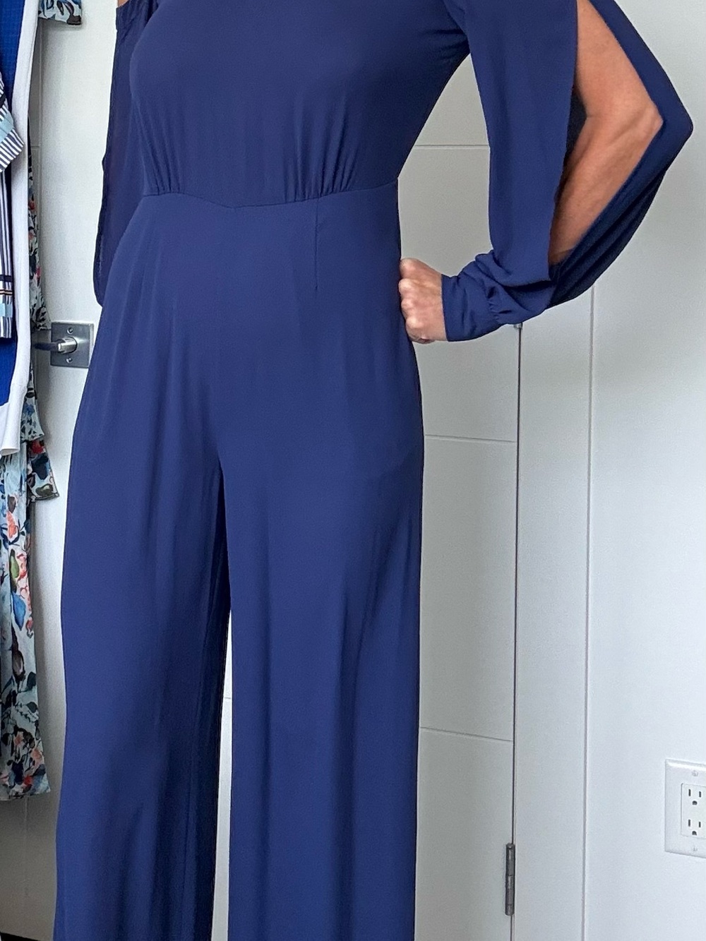 BCBGMaxazria Navy Halter Women’s Jumper